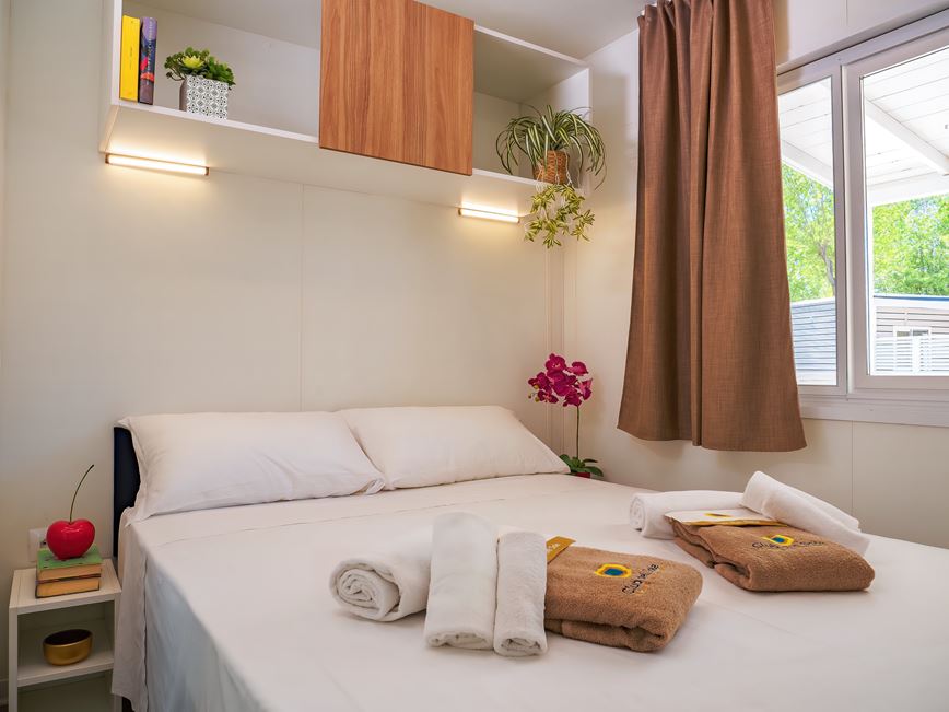 domek mobilny z 3 sypialniami Lodge Deluxe, Rimini Family Camping Village, CK GEOVITA